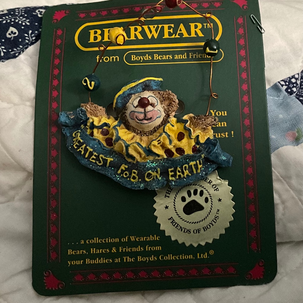 Vintage Boyds Bears Friends Bearwear Brooch2001 8$